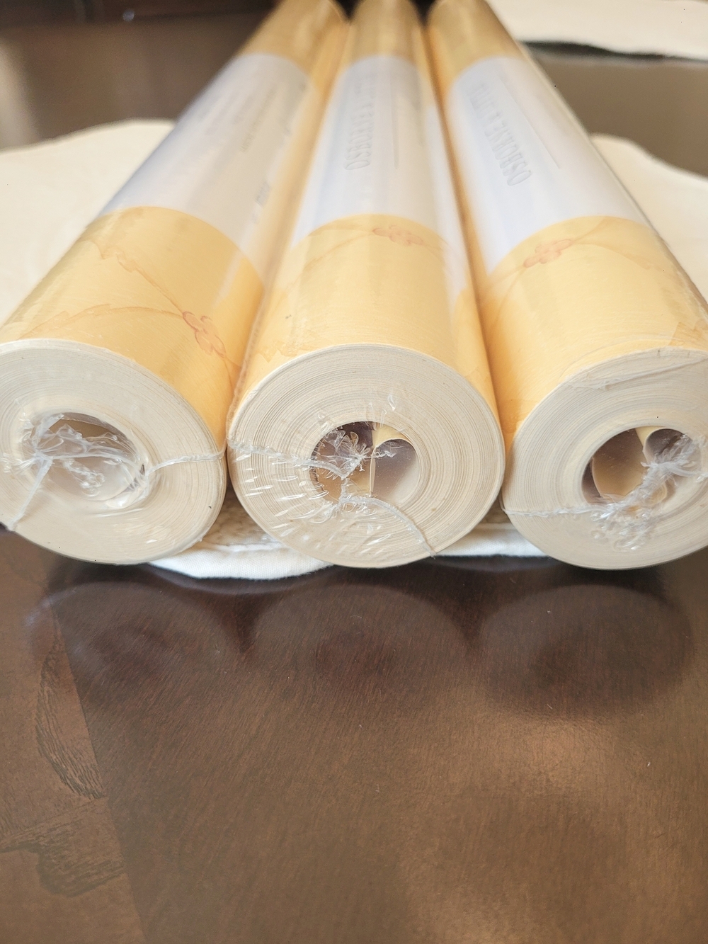 3 Roll Bundle- Osborne & Little Ready-Trimmed Wallpaper Roll in Soft Yellow - Picture 3 of 7